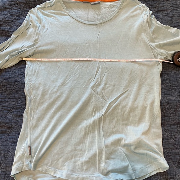 Icebreaker Light Blue Merino Wool Blend Shirt - Picture 2 of 3